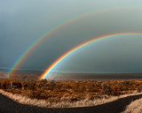Iceland – Hraunfossar double rainbow