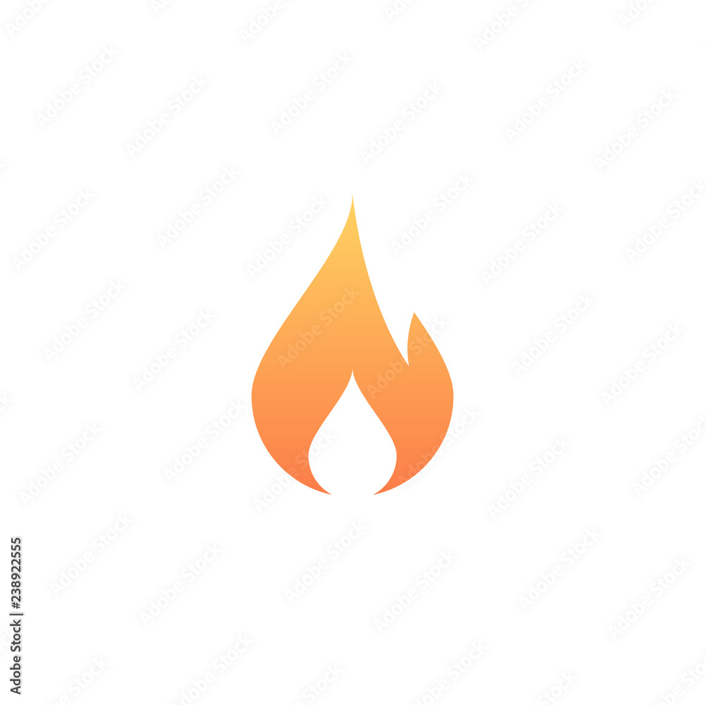 Fire icon. Fire shape. Vector icon. Flame symbol. Burn sign. Trend button.  Element for design interface mobile app or website Stock-Vektorgrafik |  Adobe Stock