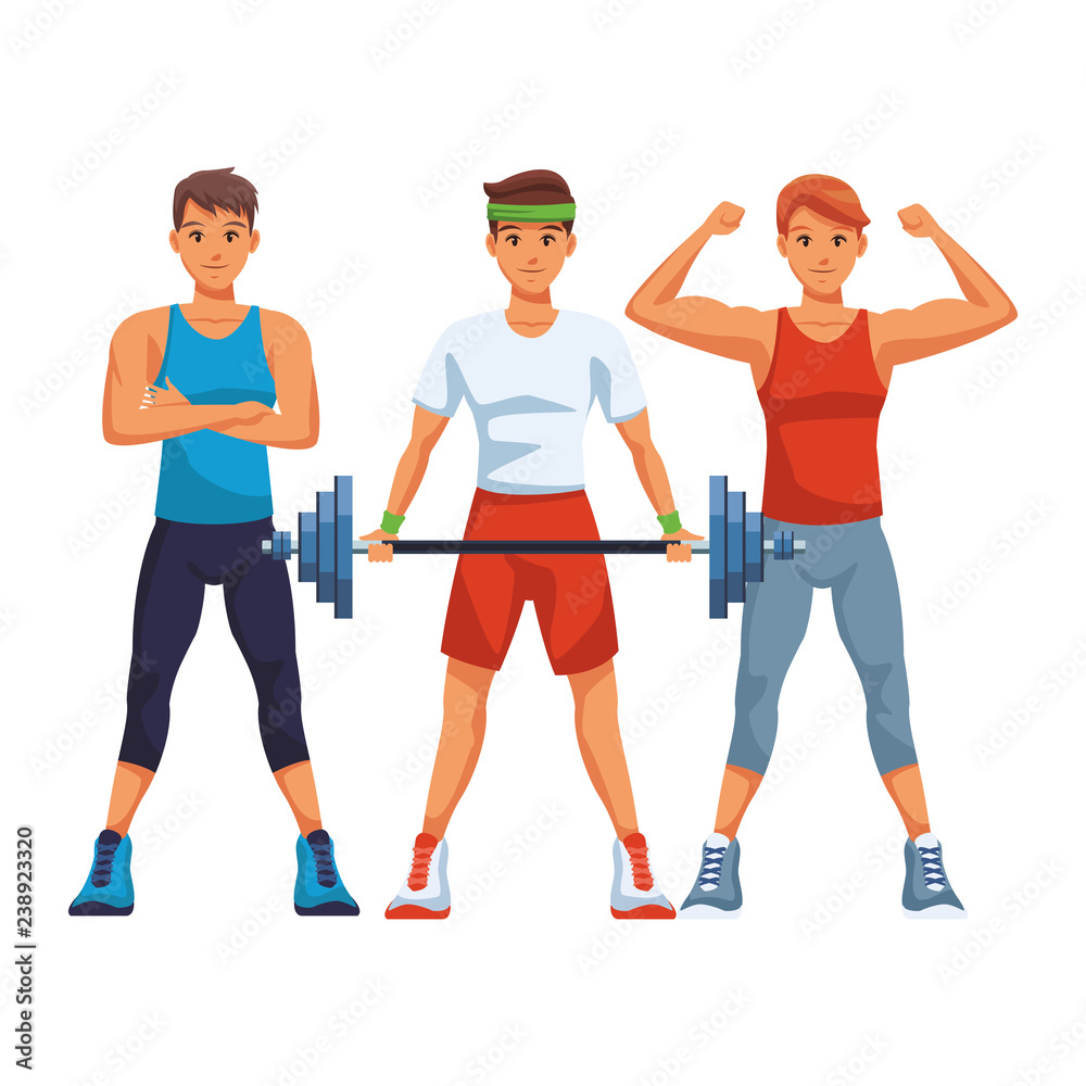 fit men doing exercise fit men doing exercise