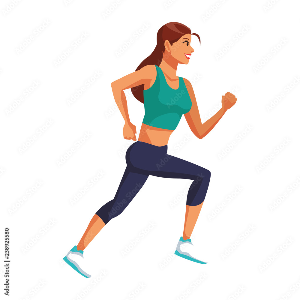 Fitness woman running