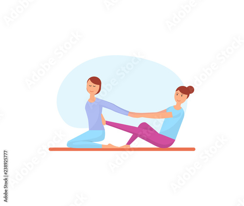 Massage Back Treatment Therapy Masseuse Vector