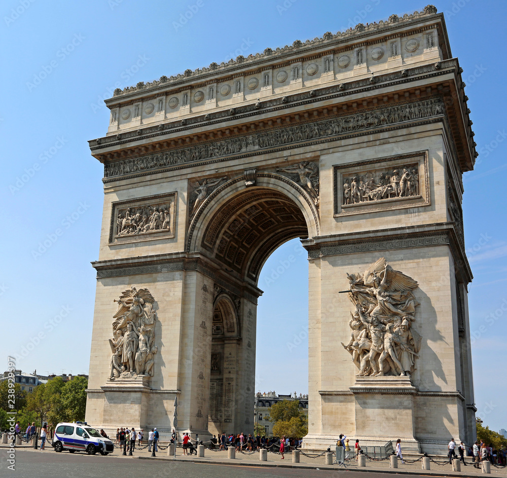 Triumphal Arch of the Star is one of the most famous monuments i