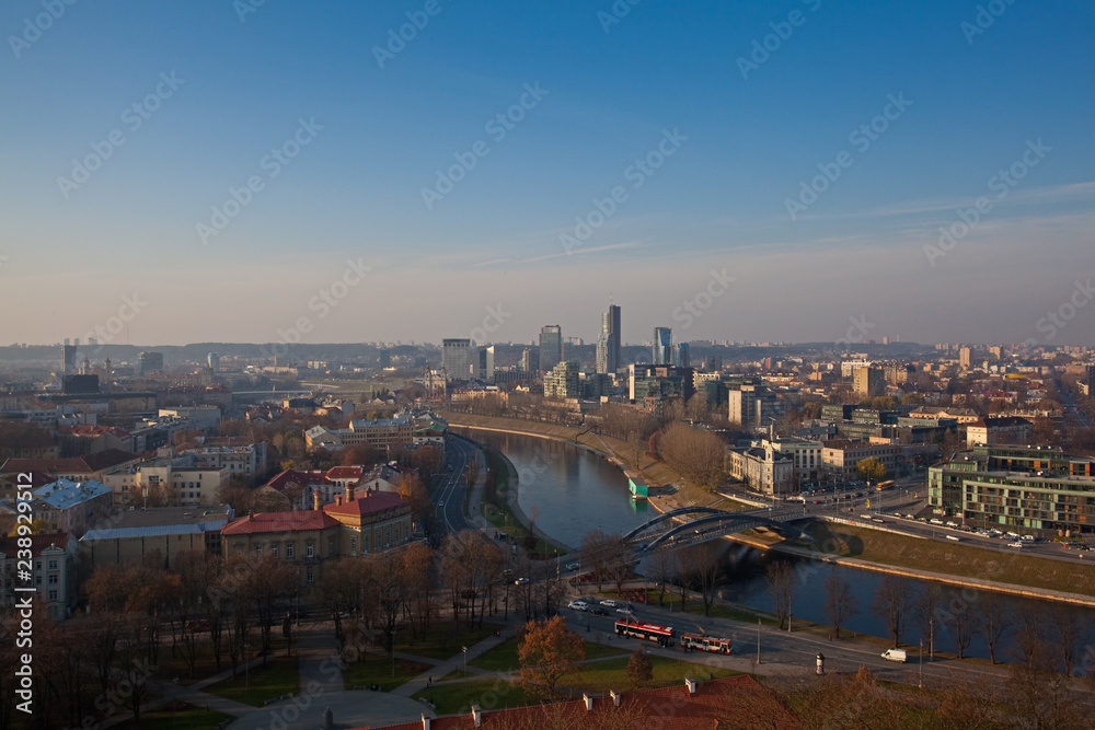 Lithuania. Vilnius in autumn. View from Gediminas Hill