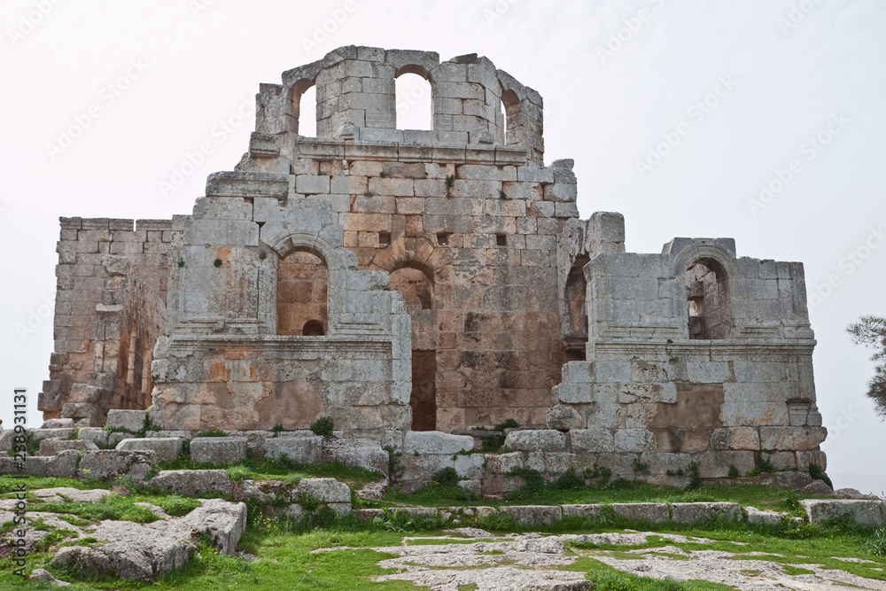 Ruins of the monastery of St. Simeon. Syria