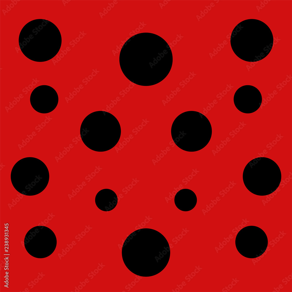 Ladybug circles background Ladybug circles background
