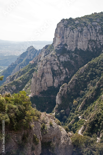 Montserrat, a mountain formation in Catalonia, Spain © ninetails