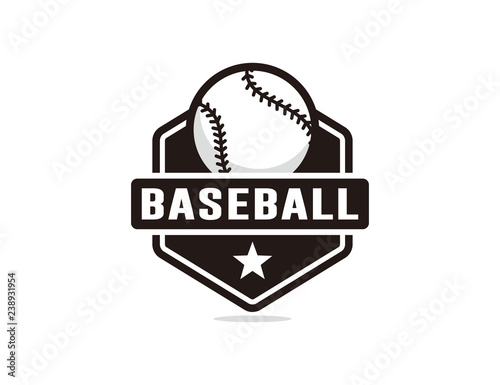Baseball logo template