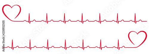 COEUR AVEC CARDIOGRAMME