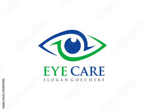 Eye care logo template