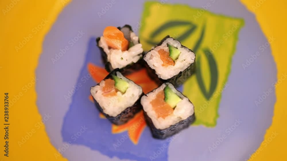 Cooking a sushi at home