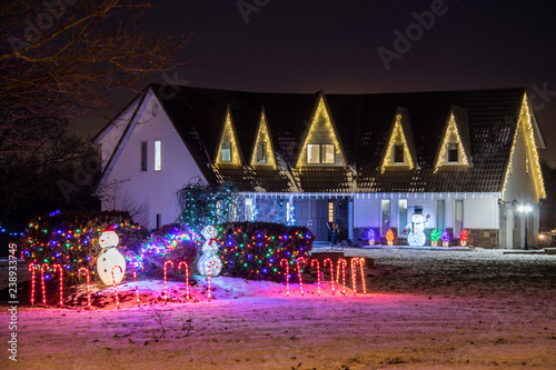 christmas lights house