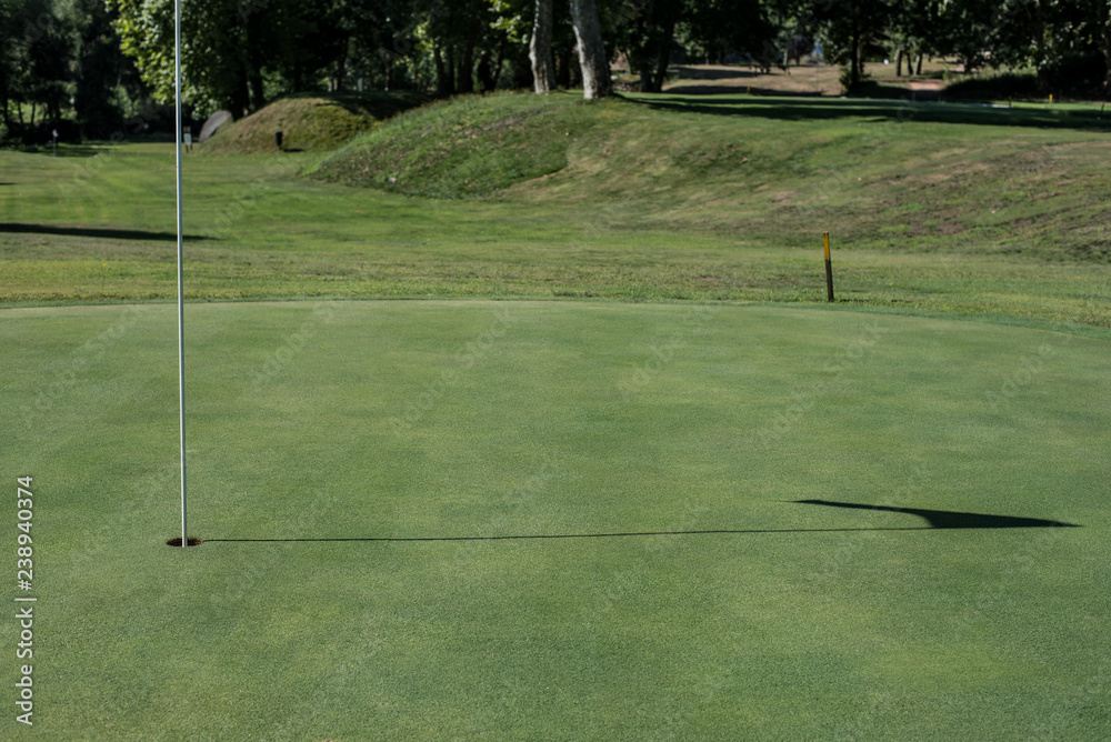 Obraz premium Empty golf field meadow