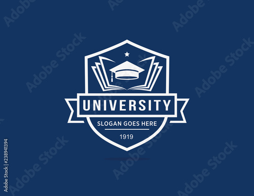 University college school logo template