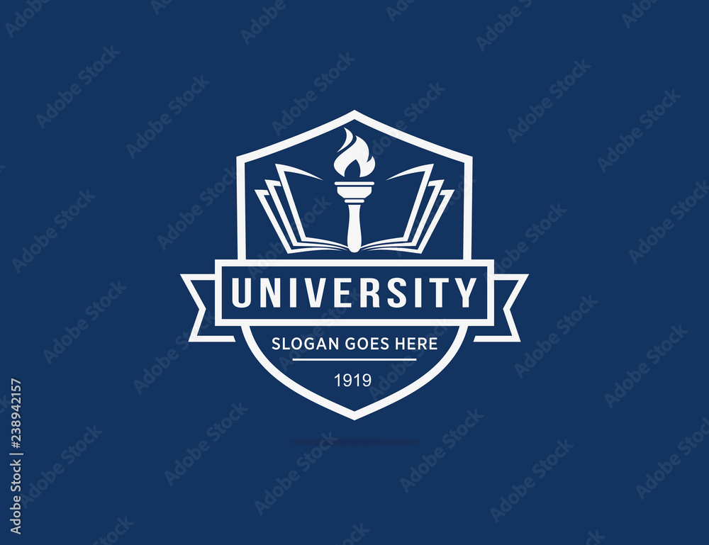 University college school logo template University college school logo template