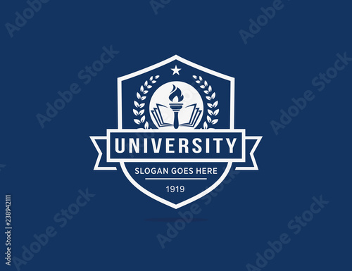University college school logo template