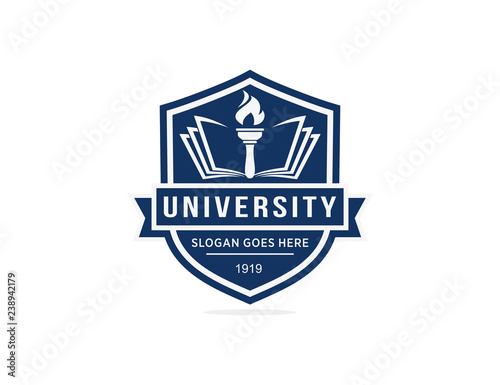 University college school logo template