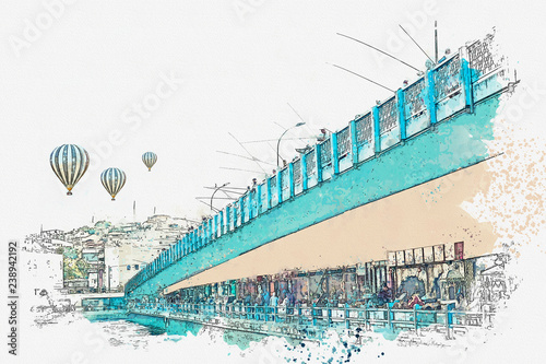 Photography A watercolor sketch or illustration