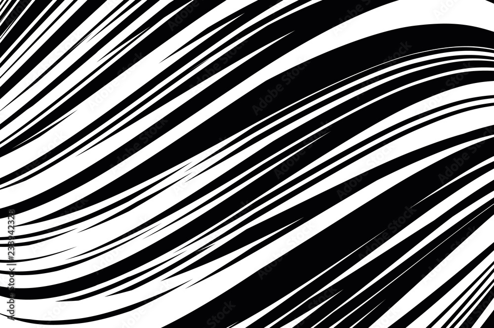 Abstract pattern. Texture with wavy, curves lines. Optical art background. Wave design black and white. Abstract pattern. Texture with wavy, curves lines. Optical art background. Wave design black and white.