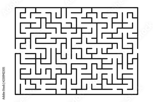 Abstract maze / labyrinth with entry and exit. Vector labyrinth 246.
