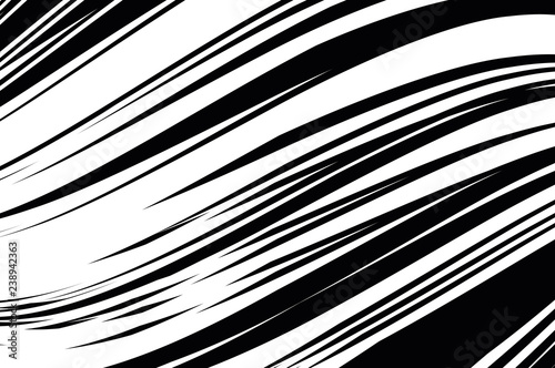 Abstract pattern. Texture with wavy, curves lines. Optical art background. Wave design black and white.