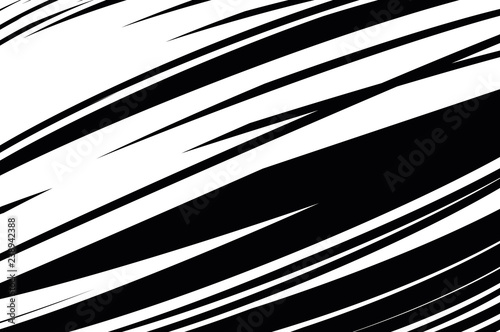 Abstract pattern. Texture with wavy, curves lines. Optical art background. Wave design black and white.