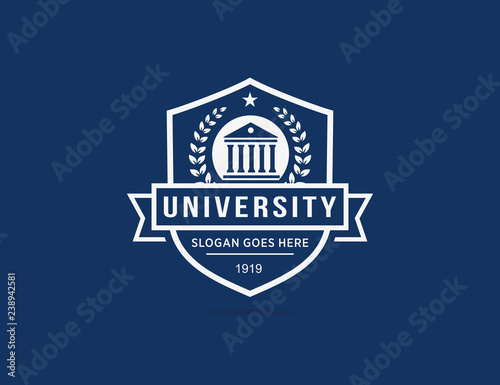 University college school logo template