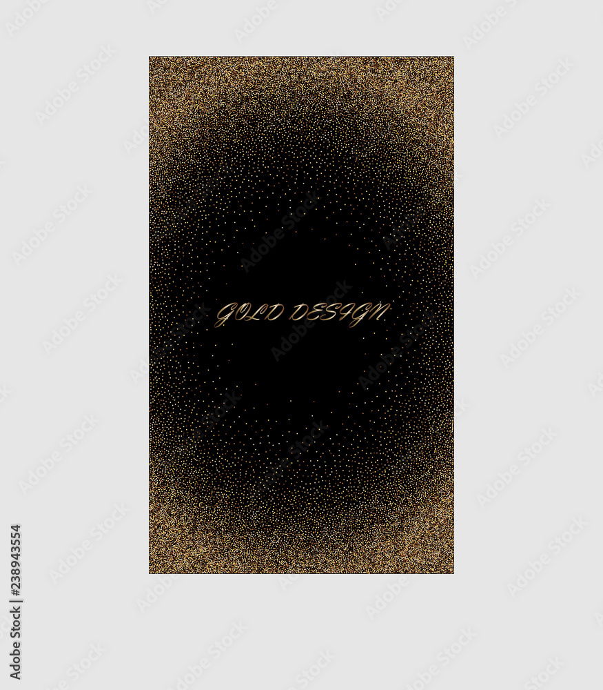 Gold glitter powder splash vector background. Golden scattered dust. Stylish fashion black backdrop. Gold glitter powder splash vector background. Golden scattered dust. Stylish fashion black backdrop.