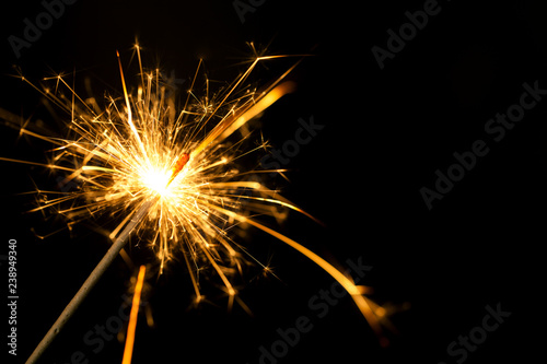 Silvester Wunderkerze Feuerwerk Funken brennen leuchten