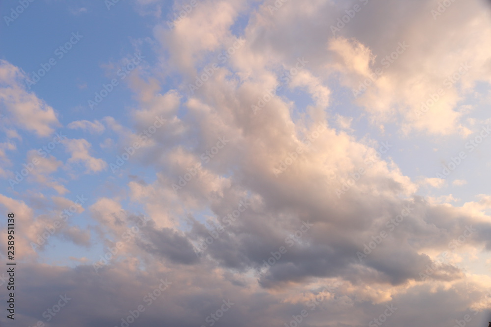background, blue sky, clouds