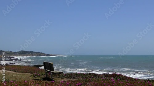 The Pacific Ocean at Bean Hollow State Beach, Santa Cruz County, California, USA, 2018 photo