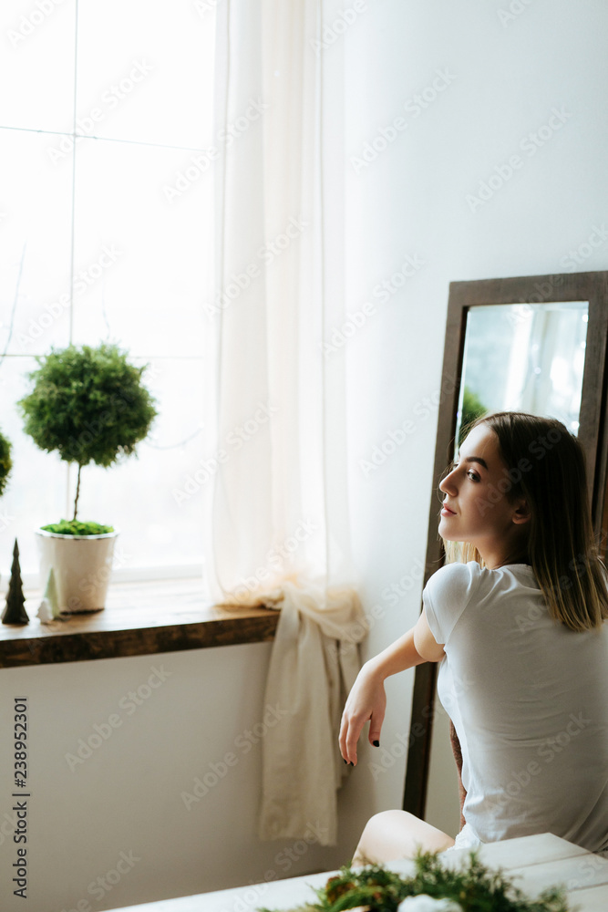 young girl morning hands beauty interior thoughts young girl morning hands beauty interior thoughts