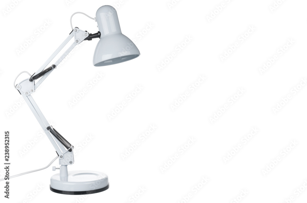 Table lamp isolated on white background