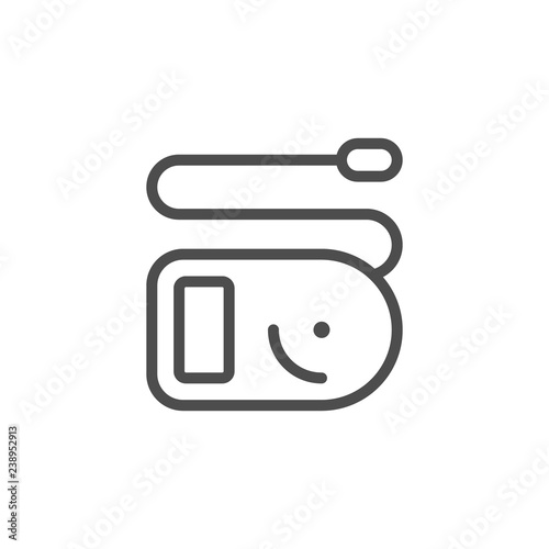 Leash line icon