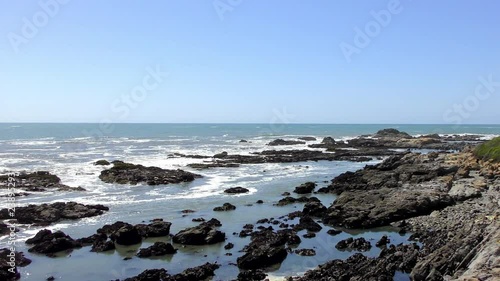 The Pacific Ocean at Bean Hollow State Beach, Santa Cruz County, California, USA, 2018 photo