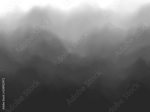 Black abstract background. Fog or smoke effect. Black clouds of mist. EPS10, vector illustration.