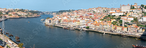 Porto Portugal. Wide Panoramic view in High resolution. Porto is one of the oldest European centres  and its historical core was proclaimed a World Heritage Site by UNESCO in 1996