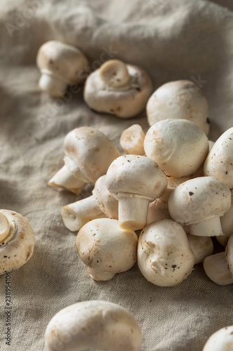 Raw Organic White Button Mushrooms