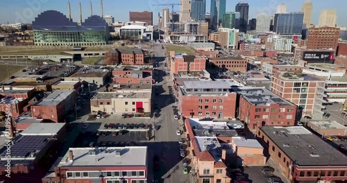 Backwards Drone Flight Reveals Kansas City Skyline