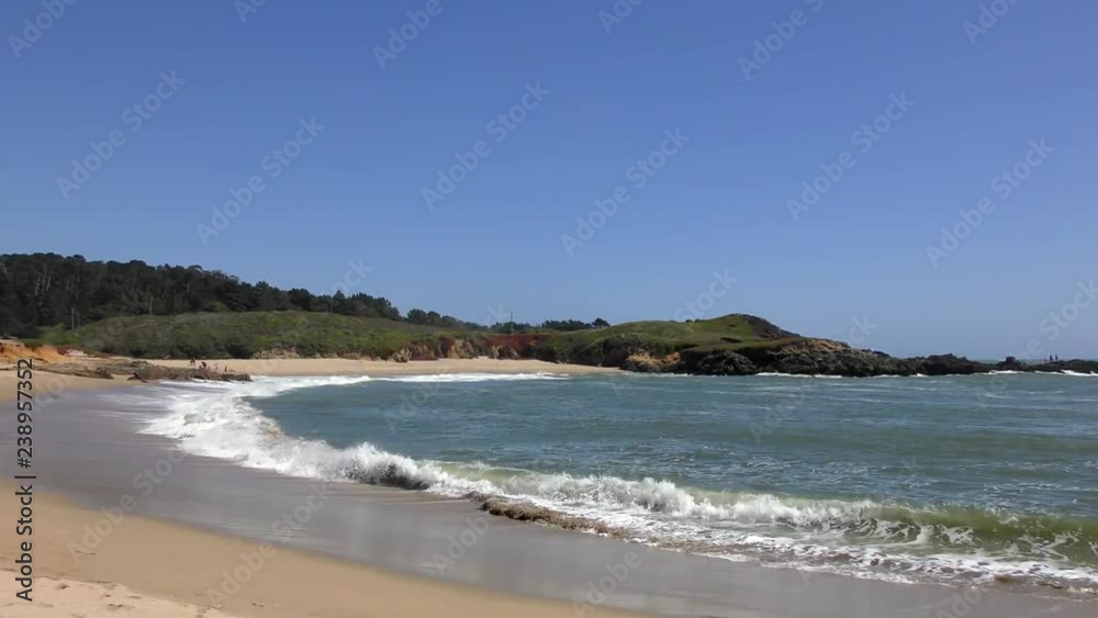 The Pacific Ocean at Half Moon Bay State Beach, Santa Cruz County, California, USA, 2018 The Pacific Ocean at Half Moon Bay State Beach, Santa Cruz County, California, USA, 2018