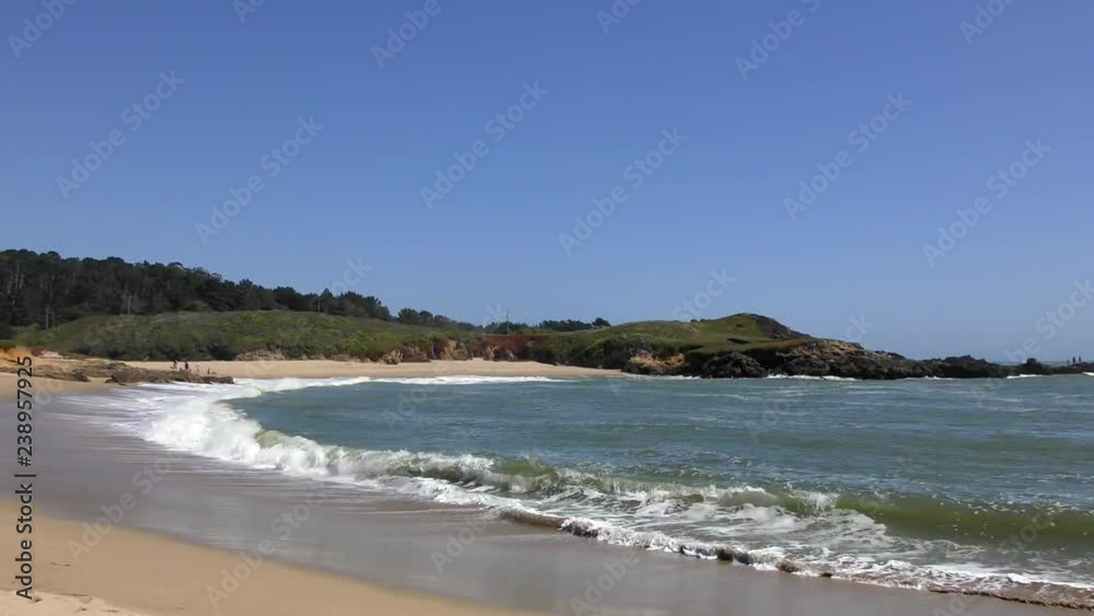 The Pacific Ocean at Half Moon Bay State Beach, Santa Cruz County, California, USA, 2018 The Pacific Ocean at Half Moon Bay State Beach, Santa Cruz County, California, USA, 2018