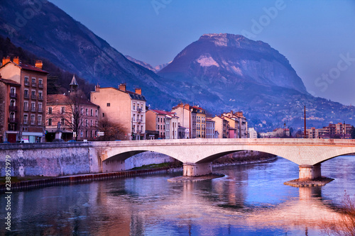 Isère river in Grenoble, France © IB Studio