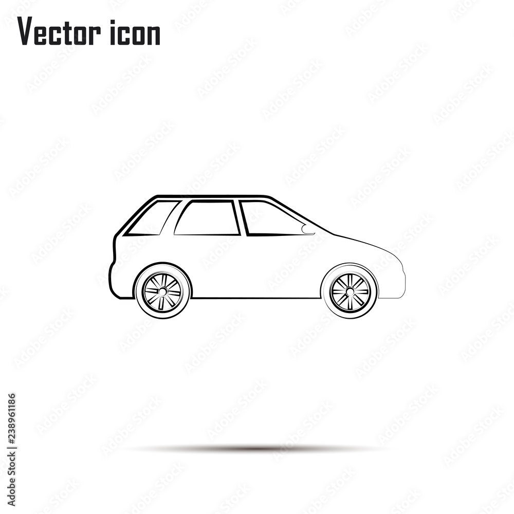 Obraz premium Car Icon. Line icon