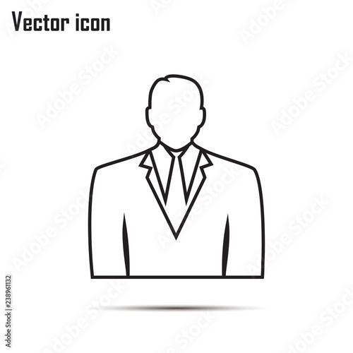 Line icon- businessman