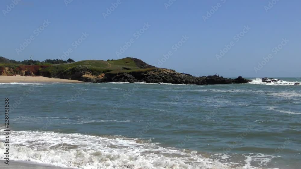 The Pacific Ocean at Half Moon Bay State Beach, Santa Cruz County, California, USA, 2018 The Pacific Ocean at Half Moon Bay State Beach, Santa Cruz County, California, USA, 2018