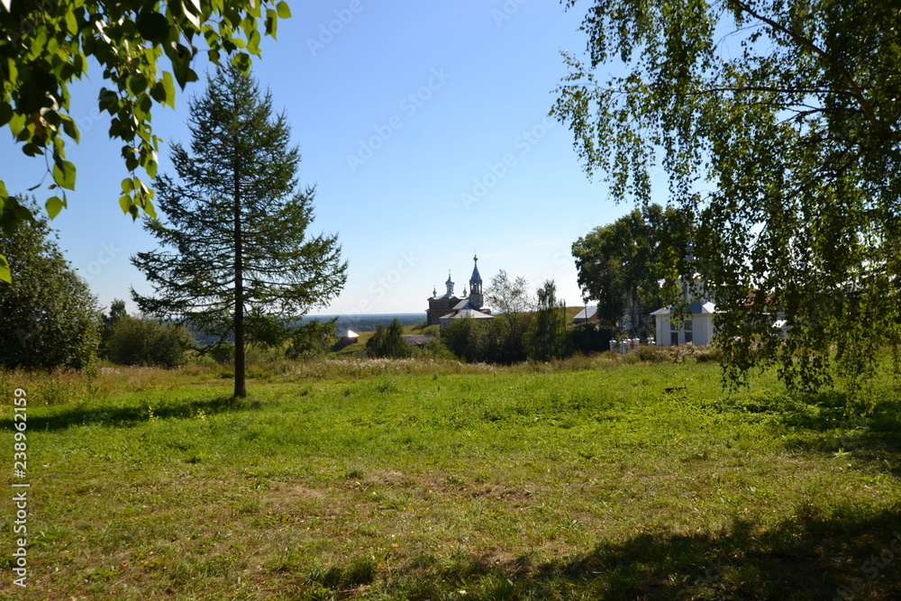 Obraz premium летний пейзаж, север Пермского края