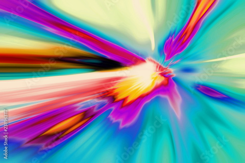 Abstract toned image of speed motion on the road. - Illustration