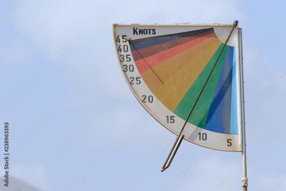 Wind Speed In Knots Measurement Device Tool Rainbow Coloured Panel Wind Speed In Knots Measurement Device Tool Rainbow Coloured Panel