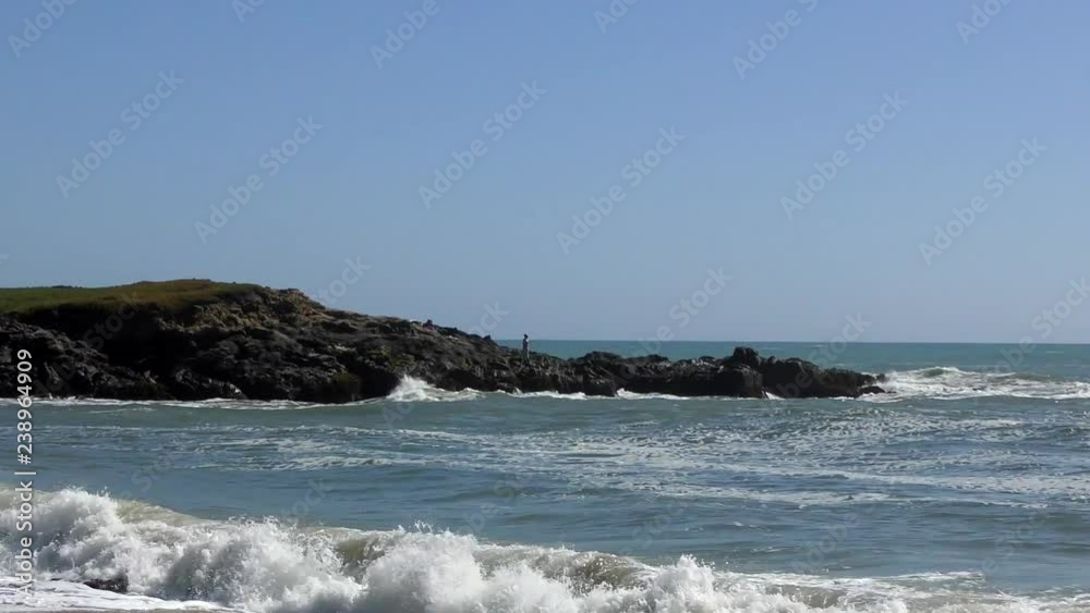 The Pacific Ocean at Half Moon Bay State Beach, Santa Cruz County, California, USA, 2018 The Pacific Ocean at Half Moon Bay State Beach, Santa Cruz County, California, USA, 2018