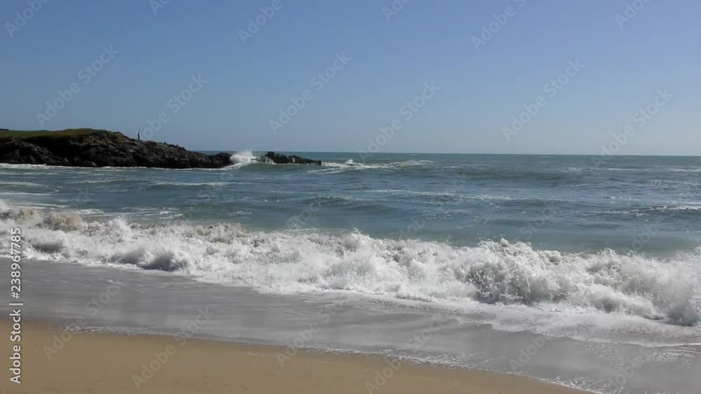 The Pacific Ocean at Half Moon Bay State Beach, Santa Cruz County, California, USA, 2018 The Pacific Ocean at Half Moon Bay State Beach, Santa Cruz County, California, USA, 2018
