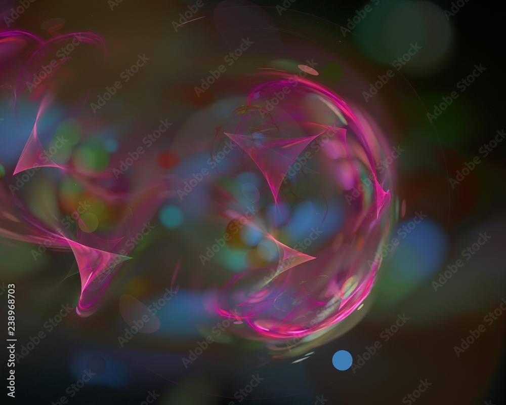 abstract digital fractal, beautiful background, disco, party